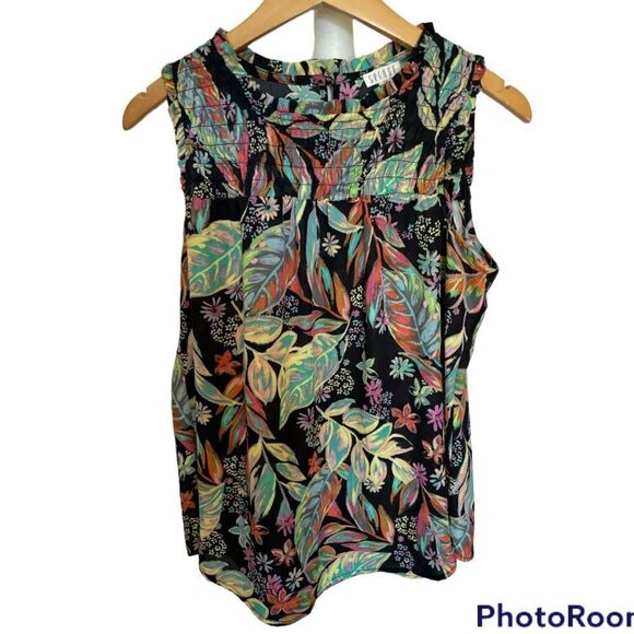 Spense Tropical Floral Blouse, Small - Picture 1 of 4